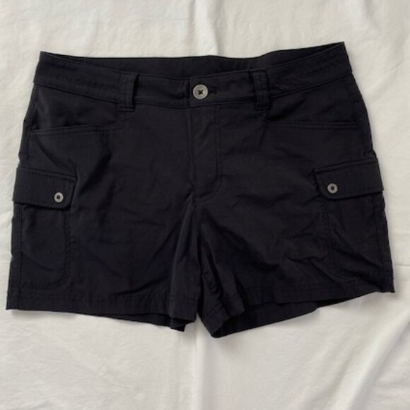 EDDIE BAUER Travex Departure Black Shorts 3.5" Inseam Sz 10 - Picture 1 of 8